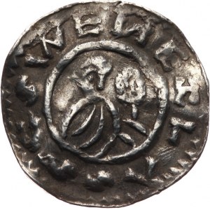 Czechy, Brzetysław I (1034-1055), denar [1050/1055], men. Praga