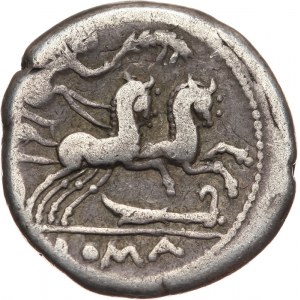 Republika Rzymska, M. Cipius M. f. 115/114 p.n.e, denar