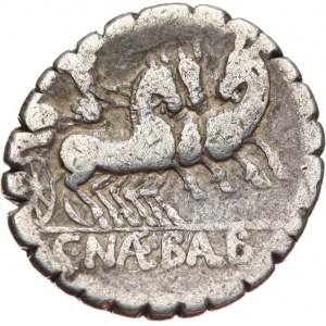 Republika Rzymska, C. Naevius Balbus 79 pne, denar serratus 79 pne