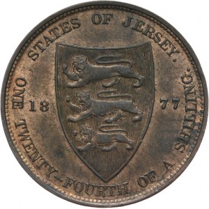 Jersey, 1/24 szylinga 1877 H