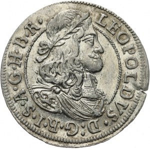 Austria, Leopold I 1657-1705, 3 krajcary 1674, Hall