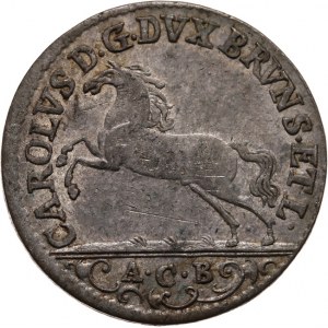 Niemcy, Brunszwik-Wolfenbüttel, Karol I 1735-1780, 1/6 talara, 1755/A.C.B