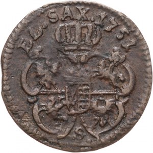 August III Sas 1733-1763, szeląg 1751 S