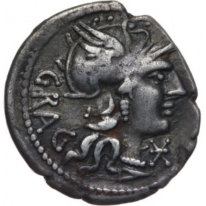 Republika Rzymska, L. Antestius Gragulus 136 pne, denar 136 pne, Rzym