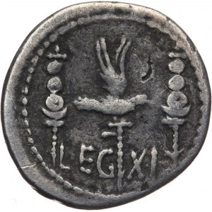 Republika Rzymska, Marek Antoniusz 32-31 pne, denar 32-31 pne