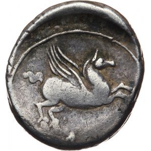 Republika Rzymska, Q. Titius 90 pne, denar 90 pne, Rzym