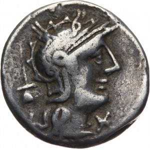 Republika Rzymska, L. Postumius Albinus 131 pne, denar 131 pne, Rzym