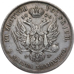 Królestwo Polskie, Aleksander I 1815-1825, 10 złotych 1820 I.B., Warszawa