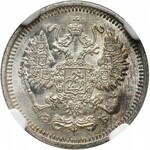 Rosja, Mikołaj II 1894-1917, 10 kopiejek 1910, Petersburg