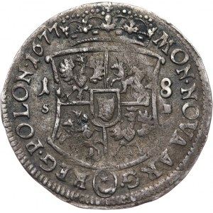 Jan III Sobieski 1674-1696, Ort 1677, Bydgoszcz, ex. Mękicki collection