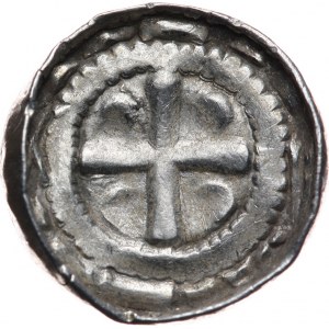 Niemcy, Saksonia - Biskupi Sascy, denar krzyżowy XI w
