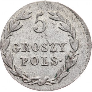 Królestwo Polskie, Aleksander I 1815-1825, 5 groszy 1818/I.B., Warszawa