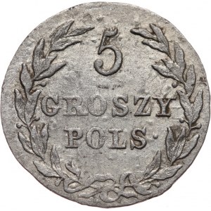 Królestwo Polskie, Aleksander I 1815-1825, 5 groszy 1816/I.B., Warszawa