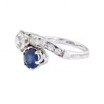 toi et moi ring, mid-20th century.