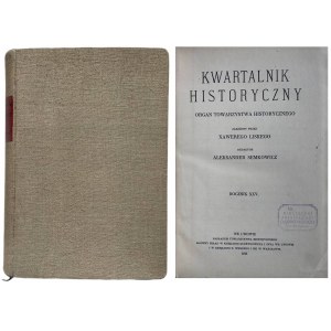 KWARTALNIK HISTORYCZNY 1911