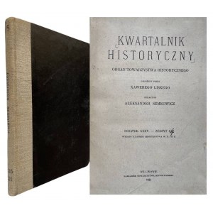 KWARTALNIK HISTORYCZNY 1921