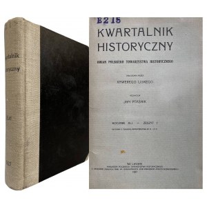 KWARTALNIK HISTORYCZNY 1927