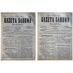 GAZETA SĄDOWA WARSZAWSKA 1890