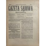 GAZETA SĄDOWA WARSZAWSKA 1922