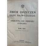ZBIERKA ROZSUDKOV CN OBČIANSKOPRÁVNEJ KOMORY 1927