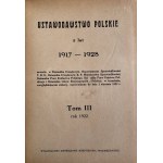 USTAWODAWSTWO POLSKIE Z LAT 1917-1928