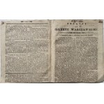 WARSAW NEWSPAPER 1806