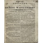 GAZETA WARSZAWSKA 1806