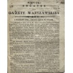 WARSAW NEWSPAPER 1806