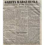 WARSAW GAZETTE rok 1852