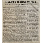WARSAW GAZETTE rok 1852