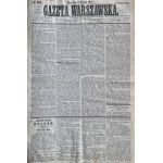 GAZETA WARSZAWSKA rok 1862