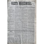 GAZETA WARSZAWSKA rok 1862