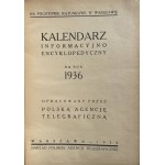 KALENDARZ 1936 INFORMATOR M. WARSZAWY