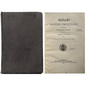 ROZPRAWY AU 1913 - ŚWIĘTA ŻYDOWSKIE
