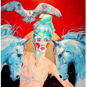 Sylwia Wenska, Blue Horses, 2023