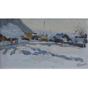 Nikolai Petrowitsch Głuszczenko, Ländliche Winterlandschaft