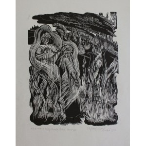 Stefan Mrożewski, XIX Illustration to Dante's Divine Comedy. Inferno