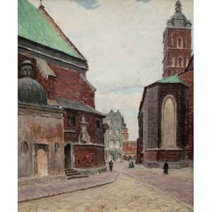 Ignacy Pinkas, Kraków-fragment from St. Mary's Square