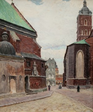 Ignacy Pinkas, Kraków-fragment z placu Mariackiego