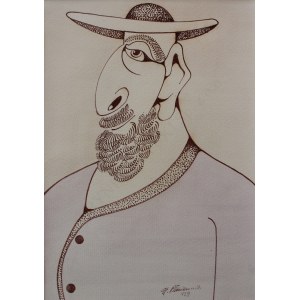 Henryk Płóciennik, Porträt eines Mannes mit Hut