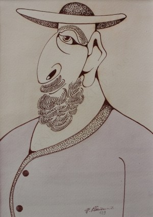 Henryk Płóciennik, Portret mężczyzny w kapeluszu