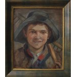 A.N., Portrait of a boy with a rake