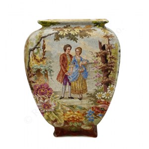 Vase with romantic scene, Bonn