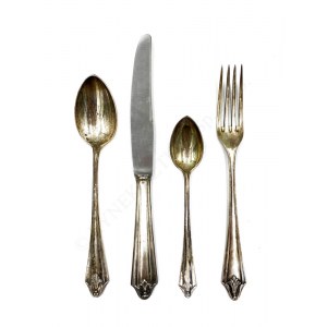Cutlery set for one person in a case,