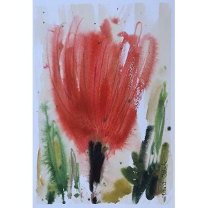 Ryszard GROSZ (ur. 1964), Czerwony kwiat, 2023