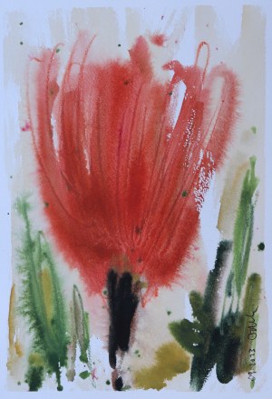 Ryszard GROSZ (ur. 1964), Czerwony kwiat, 2023