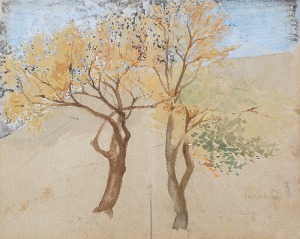 Stanisław KAMOCKI (1875-1944), Studium drzew wczesną jesienią, ok. 1899