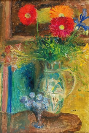 Irena WEISS-ANERI (1888-1981), Martwa natura z kwiatami, ok. 1960