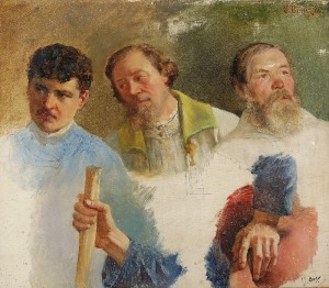 Julian TOMASZEWSKI-BOŃCZA (1834-1920), Studia postaci i rąk, ok. 1880