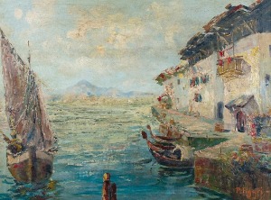 Pedro FIGARI (1861-1938), Wejście do portu